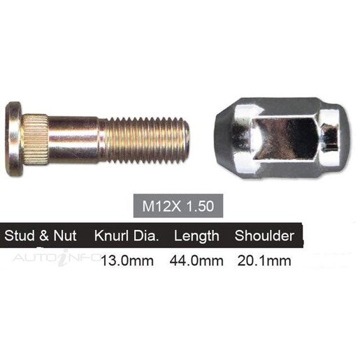 Rear Stud & Chrome Nut Ford Ranger NS376J NICE