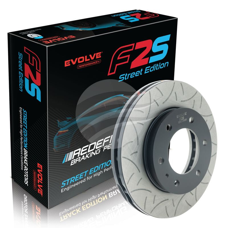 EVOLVE F2S Front Slotted Rotors *Pair* Ford Ranger BDR21260EV