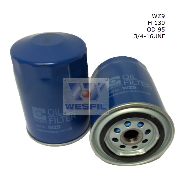 WZ9 Wesfil Oil Filter